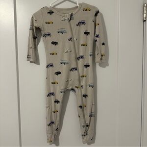 Kyte Baby Retired Vintage Cars Print Zipper Romper Size 2T